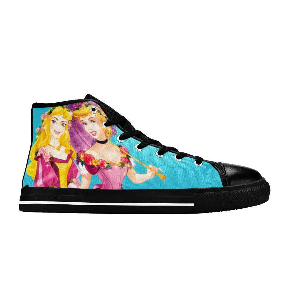 Sleeping Beauty Princess Aurora Custom High Top Sneakers Shoes