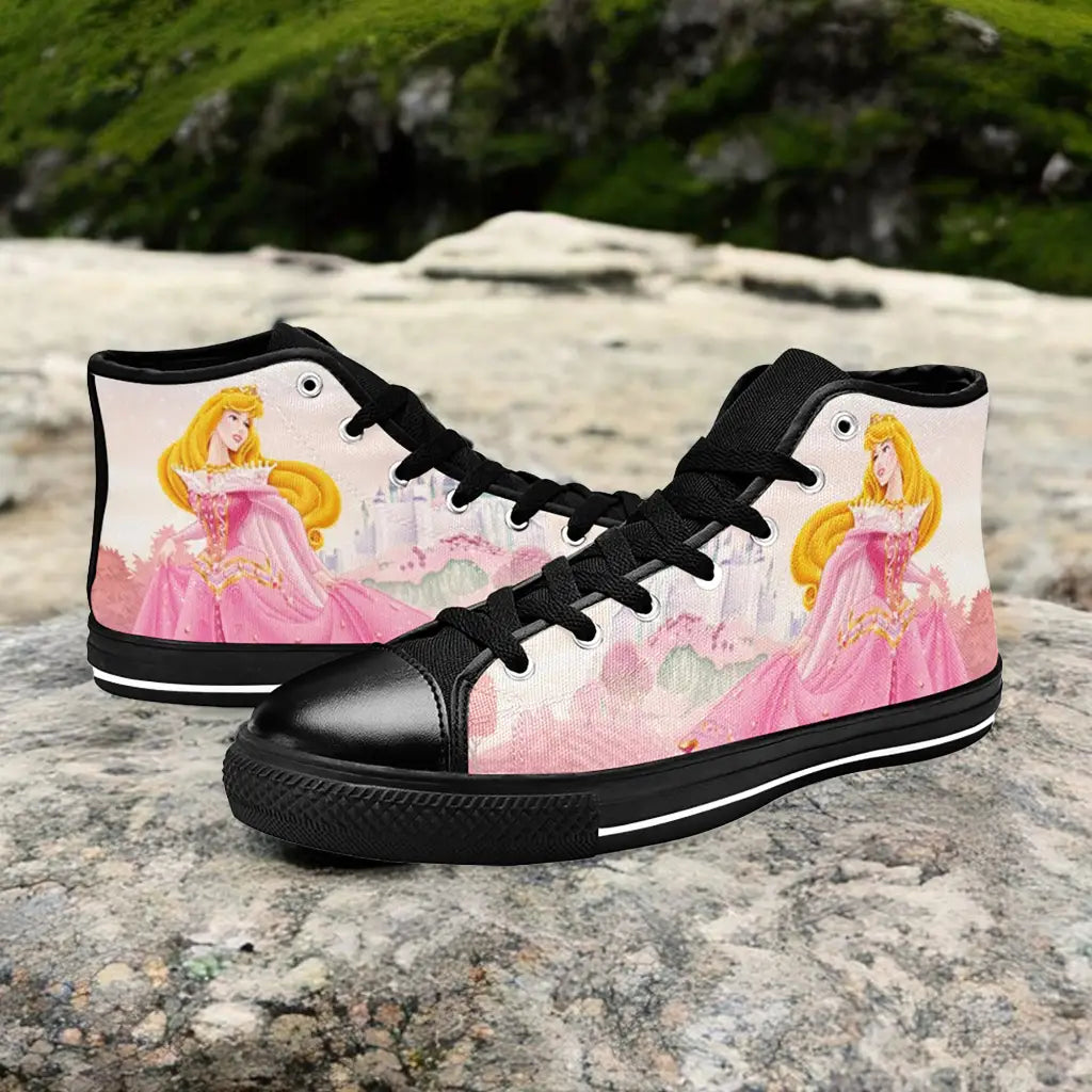 Sleeping Beauty Princess Aurora Custom High Top Sneakers Shoes