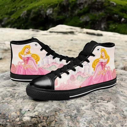 Sleeping Beauty Princess Aurora Custom High Top Sneakers Shoes