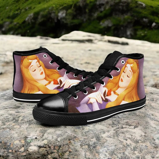 Sleeping Beauty Princess Aurora Custom High Top Sneakers Shoes