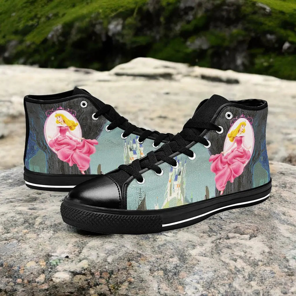 Sleeping Beauty Princess Aurora Custom High Top Sneakers Shoes