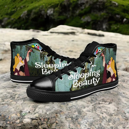 Sleeping Beauty Princess Aurora Custom High Top Sneakers Shoes