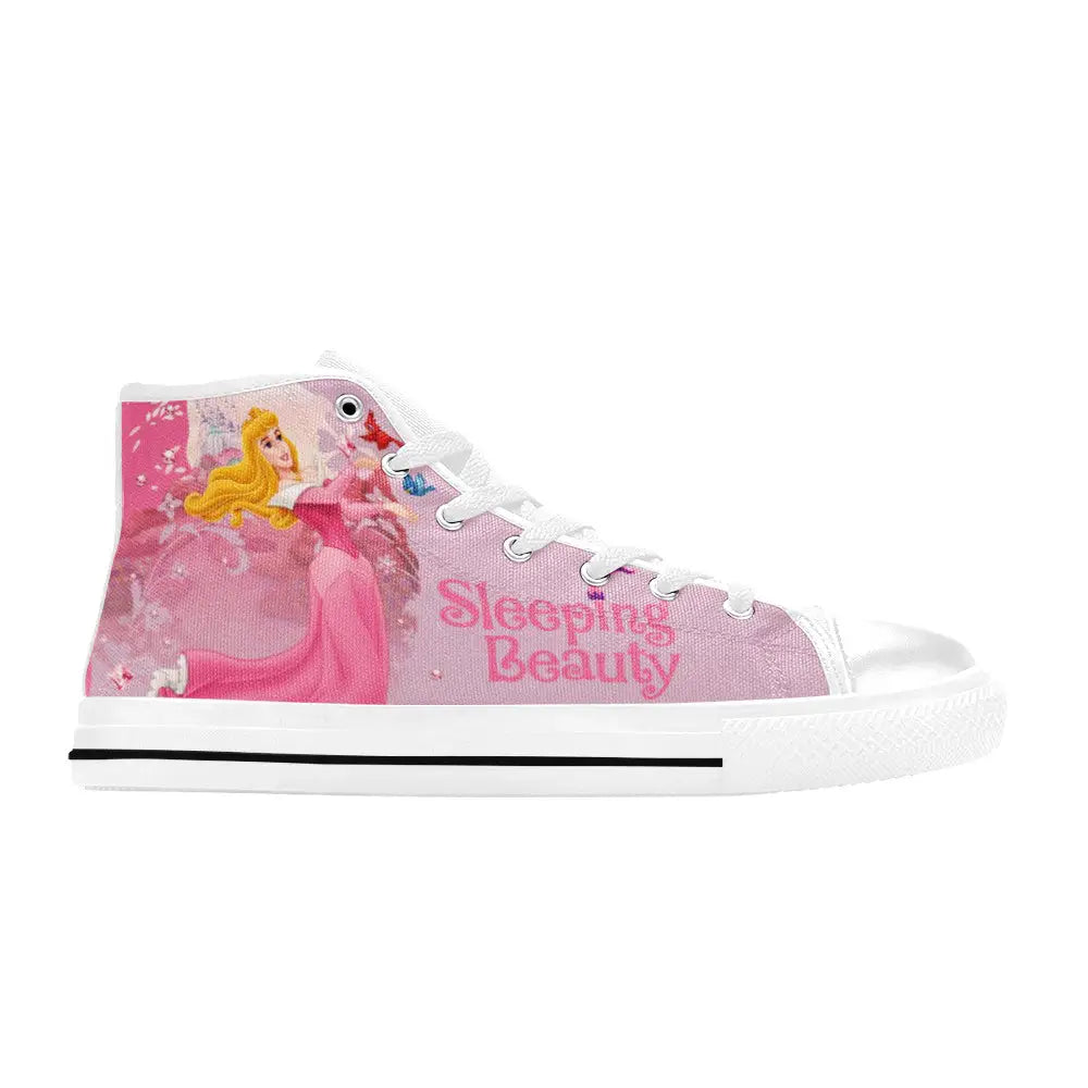 Sleeping Beauty Princess Aurora Custom High Top Sneakers Shoes