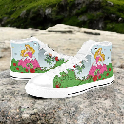 Sleeping Beauty Princess Aurora Custom High Top Sneakers Shoes