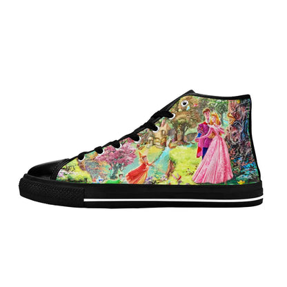 Sleeping Beauty Princess Aurora Custom High Top Sneakers Shoes