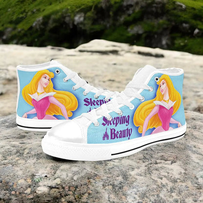 Sleeping Beauty Princess Aurora Custom High Top Sneakers Shoes