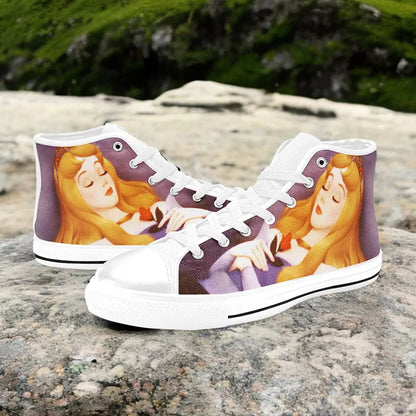 Sleeping Beauty Princess Aurora Custom High Top Sneakers Shoes