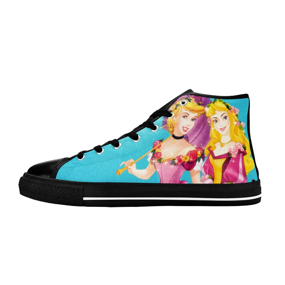 Sleeping Beauty Princess Aurora Custom High Top Sneakers Shoes