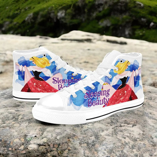 Sleeping Beauty Princess Aurora Custom High Top Sneakers Shoes