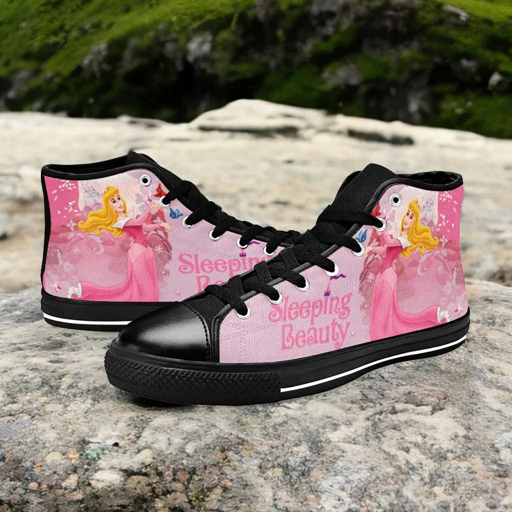 Sleeping Beauty Princess Aurora Custom High Top Sneakers Shoes