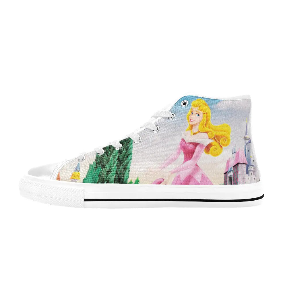 Sleeping Beauty Princess Aurora Custom High Top Sneakers Shoes