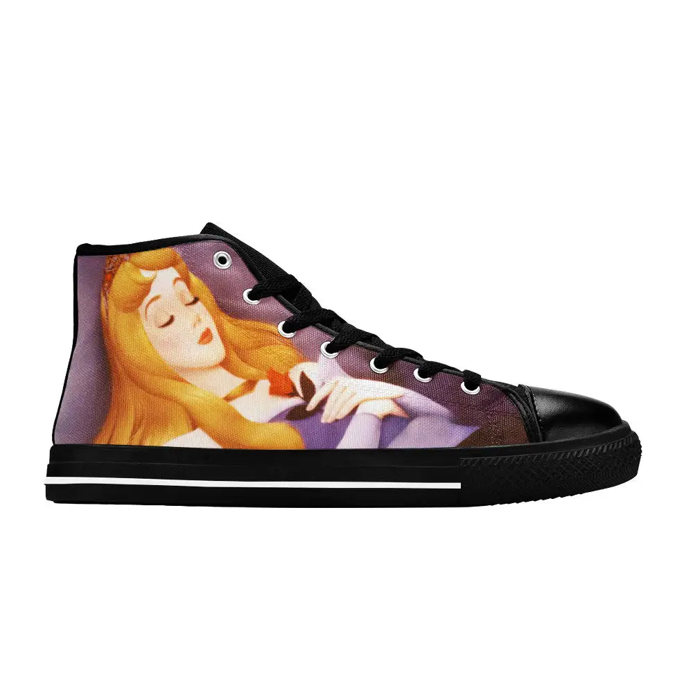 Sleeping Beauty Princess Aurora Custom High Top Sneakers Shoes