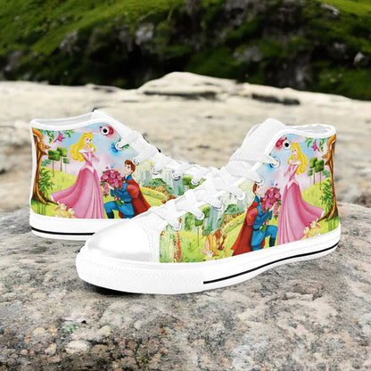 Sleeping Beauty Princess Aurora Custom High Top Sneakers Shoes