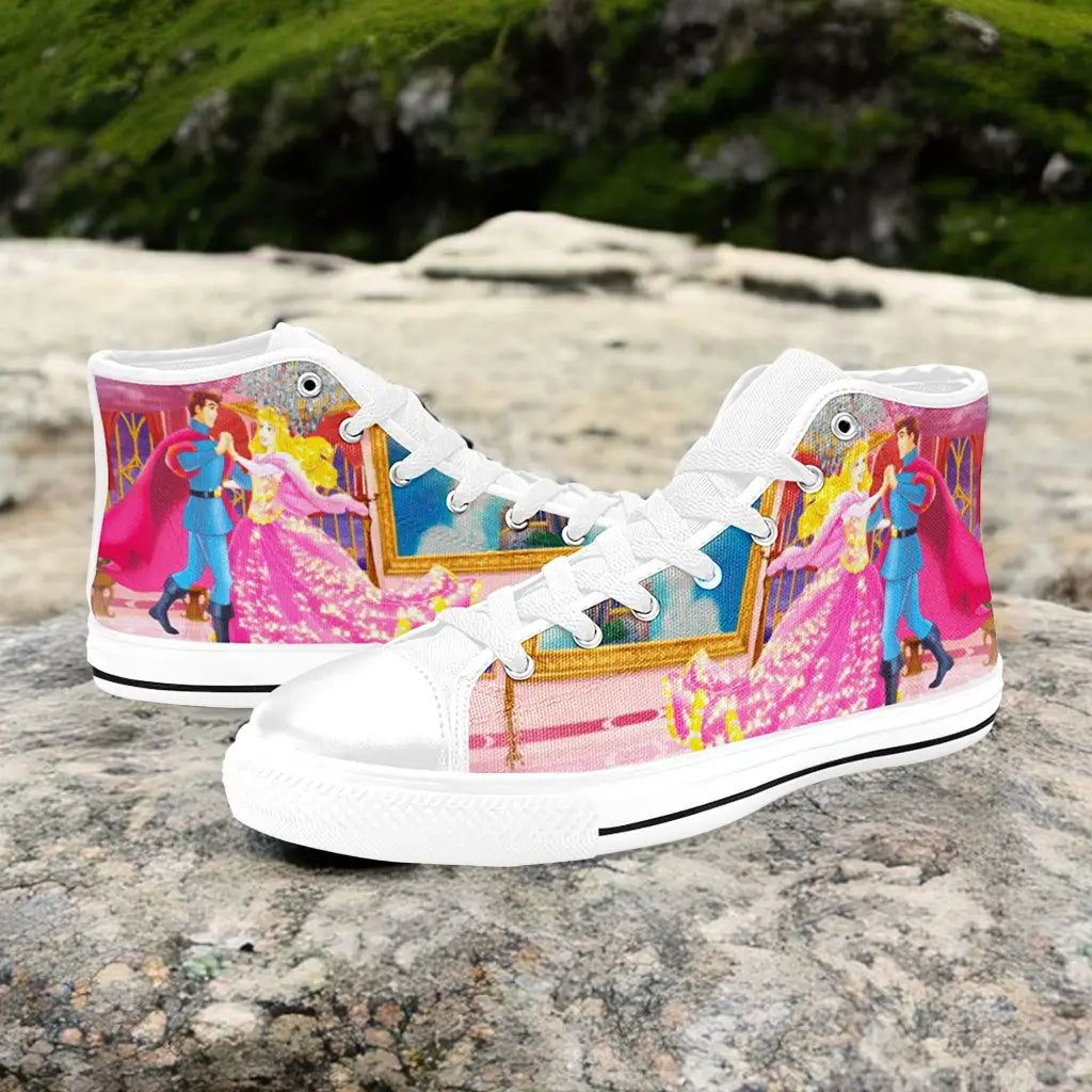 Sleeping Beauty Princess Aurora Custom High Top Sneakers Shoes