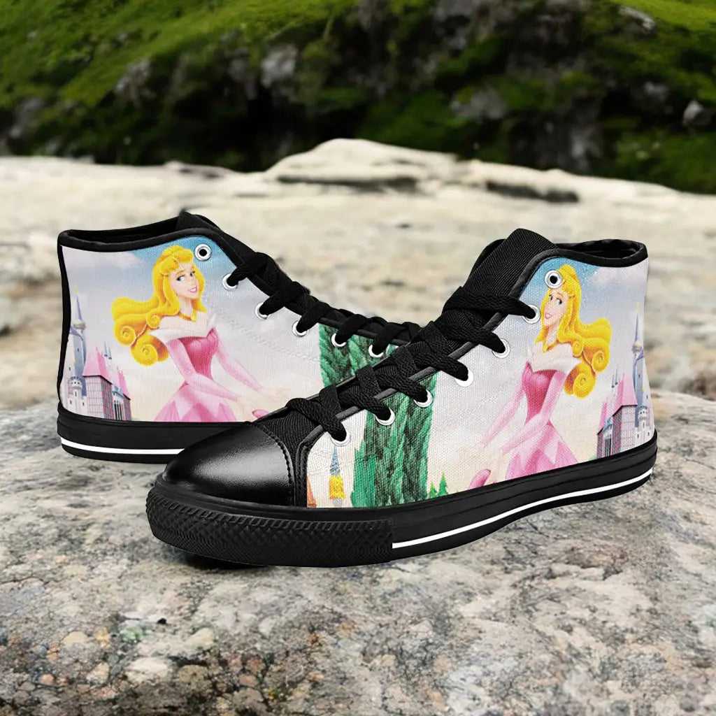 Sleeping Beauty Princess Aurora Custom High Top Sneakers Shoes