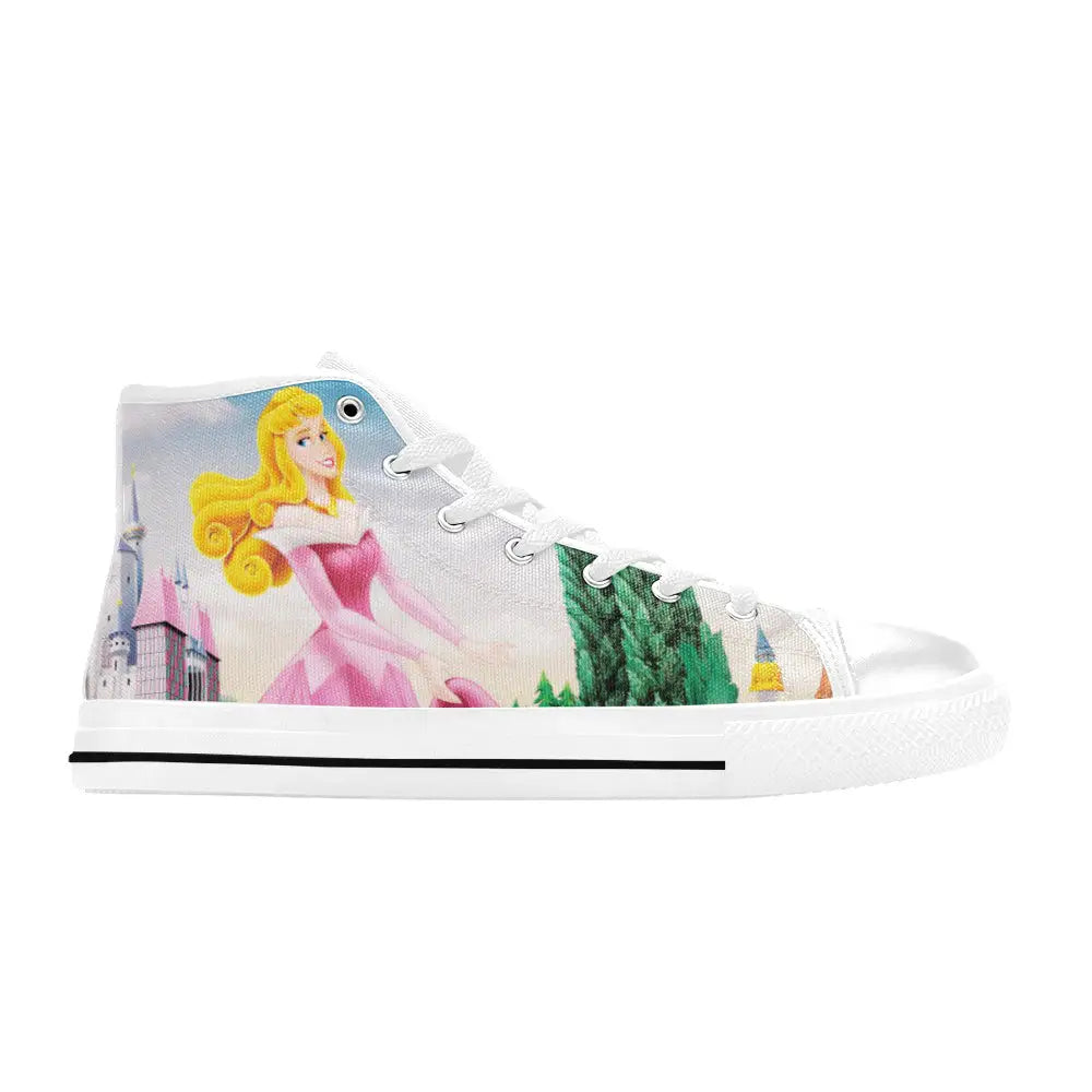 Sleeping Beauty Princess Aurora Custom High Top Sneakers Shoes