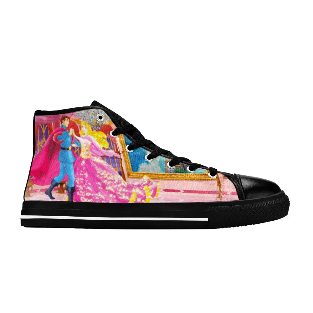 Sleeping Beauty Princess Aurora Custom High Top Sneakers Shoes