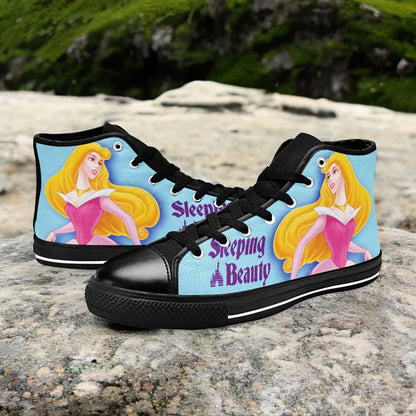 Sleeping Beauty Princess Aurora Custom High Top Sneakers Shoes