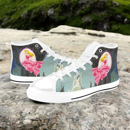 Sleeping Beauty Princess Aurora Custom High Top Sneakers Shoes