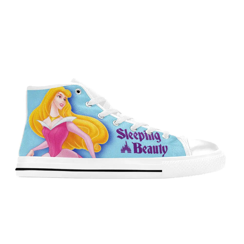 Sleeping Beauty Princess Aurora Custom High Top Sneakers Shoes