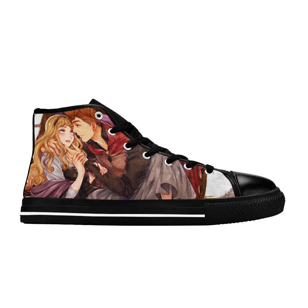 Sleeping Beauty Princess Aurora Custom High Top Sneakers Shoes