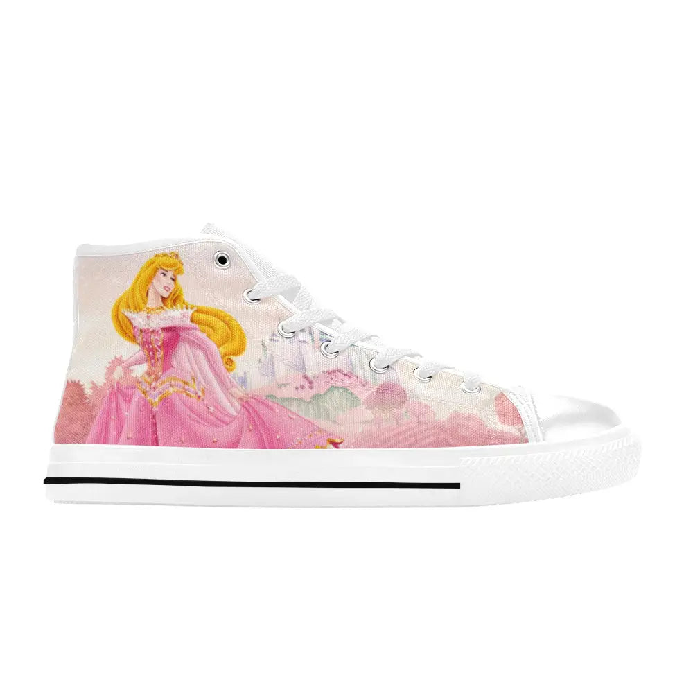 Sleeping Beauty Princess Aurora Custom High Top Sneakers Shoes