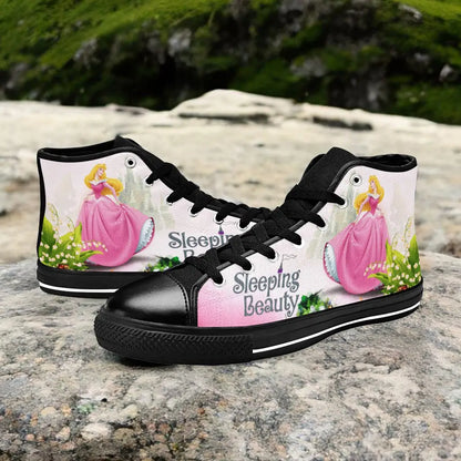 Sleeping Beauty Princess Aurora Custom High Top Sneakers Shoes