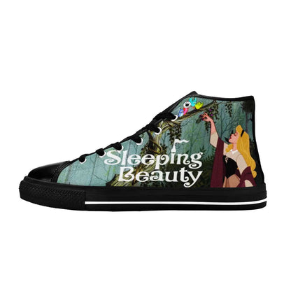 Sleeping Beauty Princess Aurora Custom High Top Sneakers Shoes