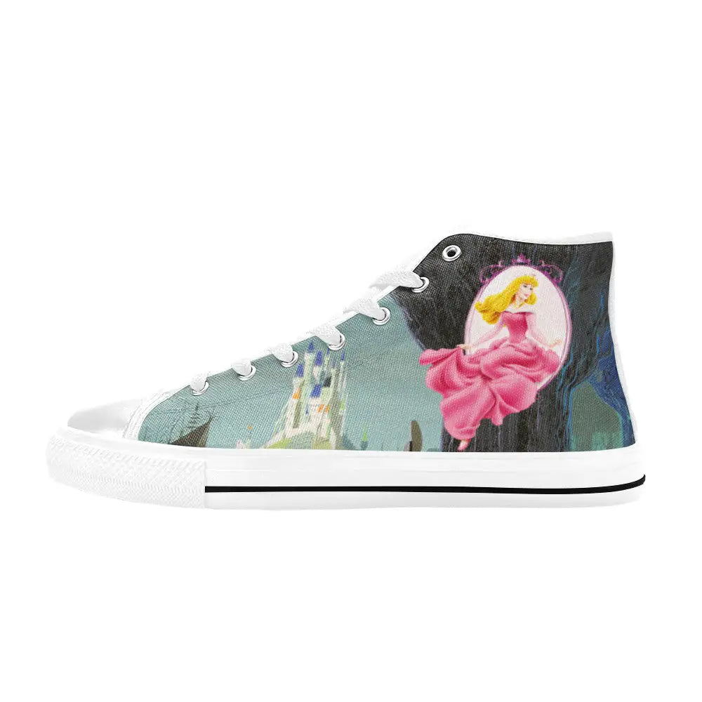 Sleeping Beauty Princess Aurora Custom High Top Sneakers Shoes