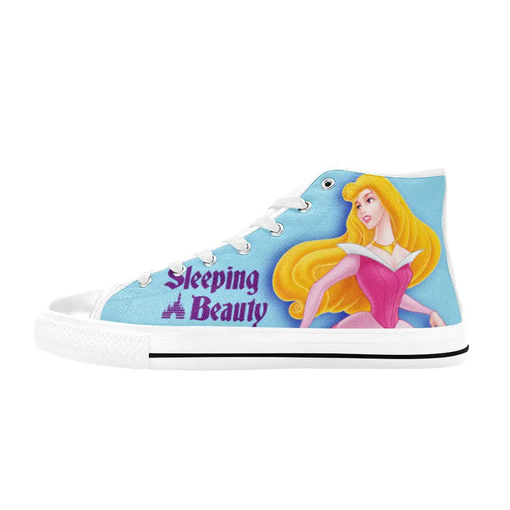 Sleeping Beauty Princess Aurora Custom High Top Sneakers Shoes