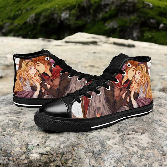 Sleeping Beauty Princess Aurora Custom High Top Sneakers Shoes