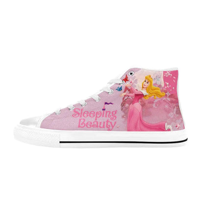 Sleeping Beauty Princess Aurora Custom High Top Sneakers Shoes