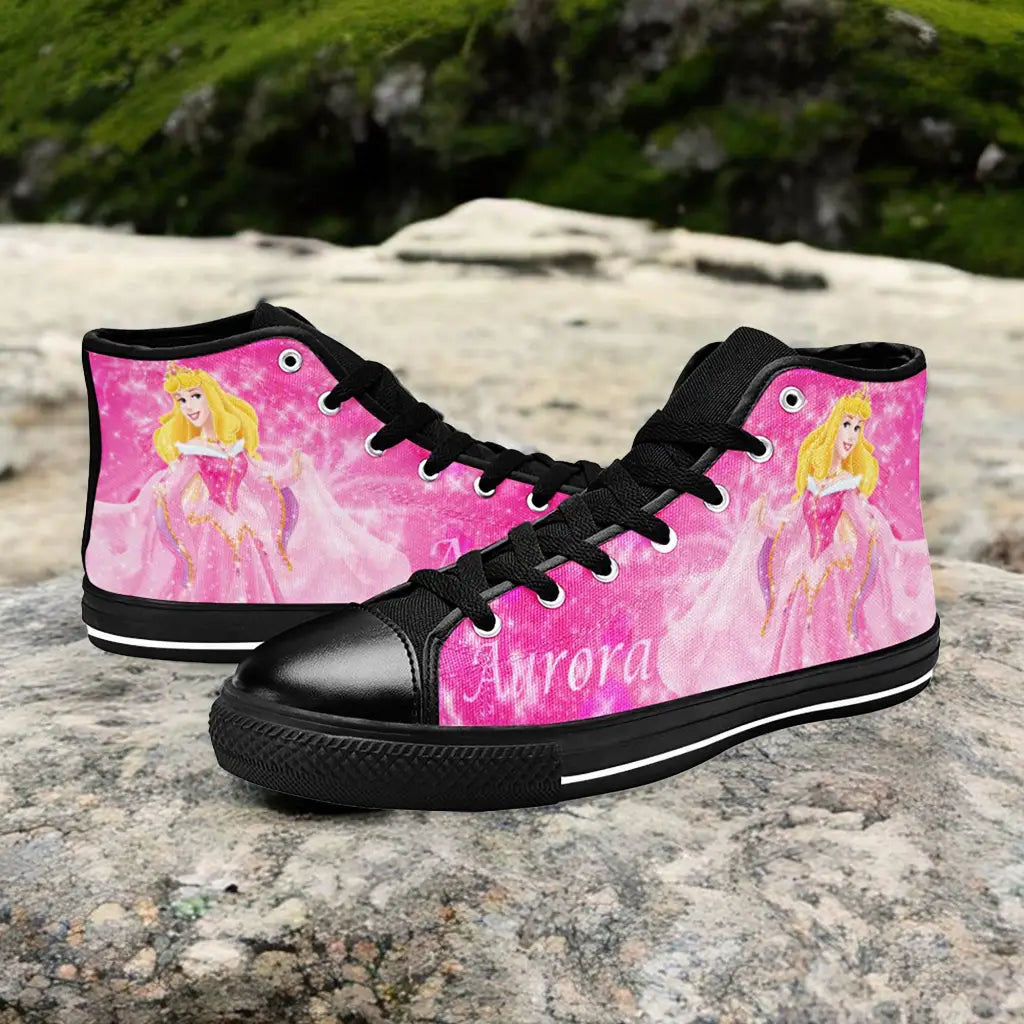 Sleeping Beauty Princess Aurora Custom High Top Sneakers Shoes