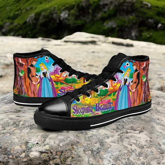 Sleeping Beauty Princess Aurora Custom High Top Sneakers Shoes