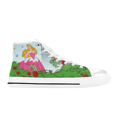 Sleeping Beauty Princess Aurora Custom High Top Sneakers Shoes