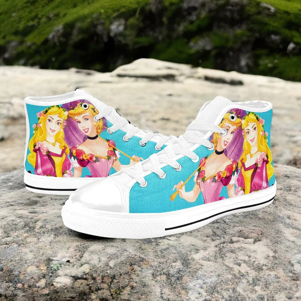 Sleeping Beauty Princess Aurora Custom High Top Sneakers Shoes