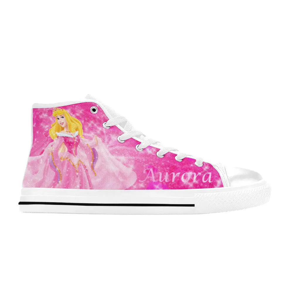 Sleeping Beauty Princess Aurora Custom High Top Sneakers Shoes