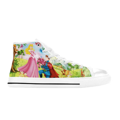 Sleeping Beauty Princess Aurora Custom High Top Sneakers Shoes