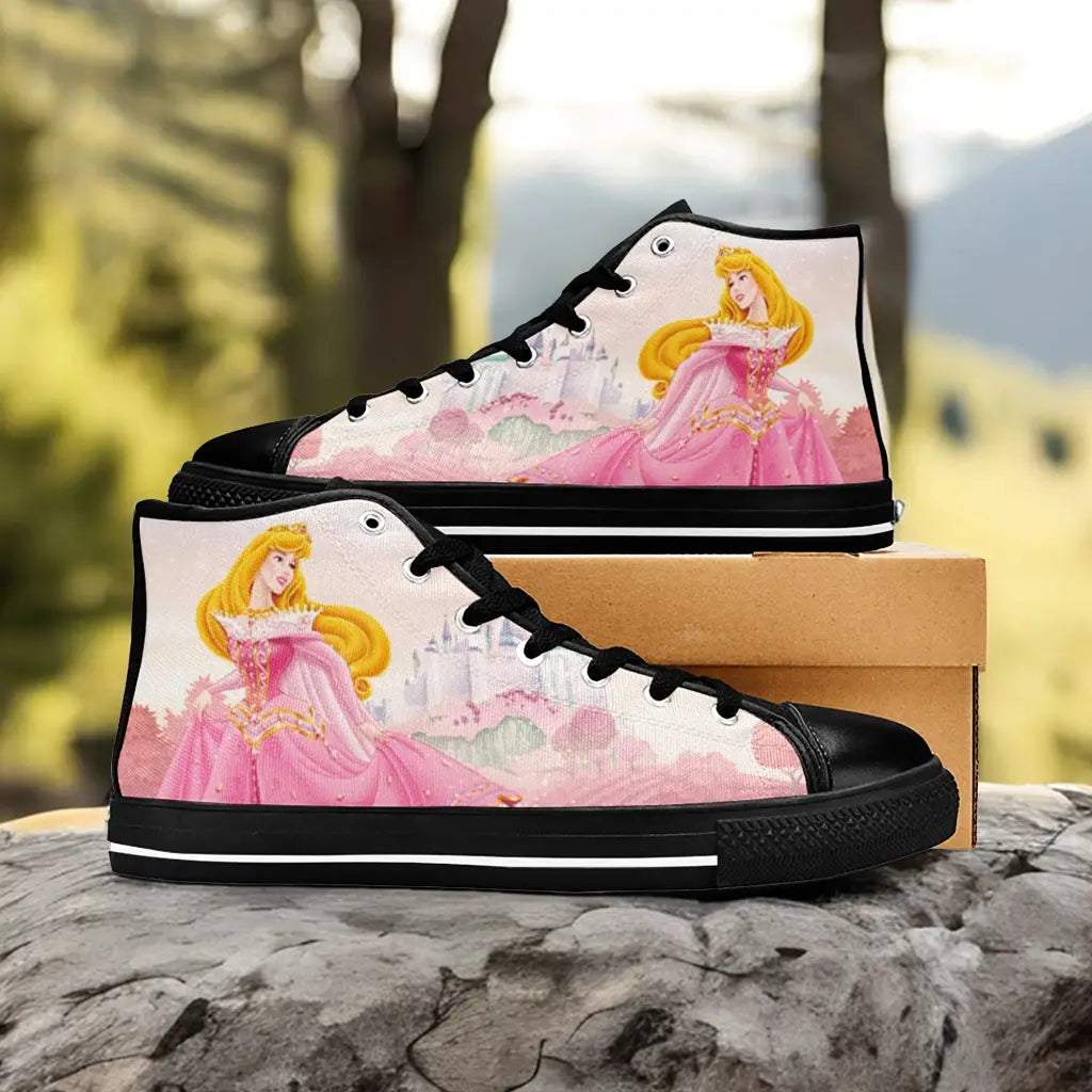 Sleeping Beauty Princess Aurora Custom High Top Sneakers Shoes