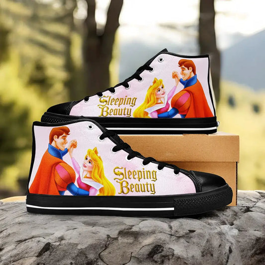 Sleeping Beauty Princess Aurora Custom High Top Sneakers Shoes