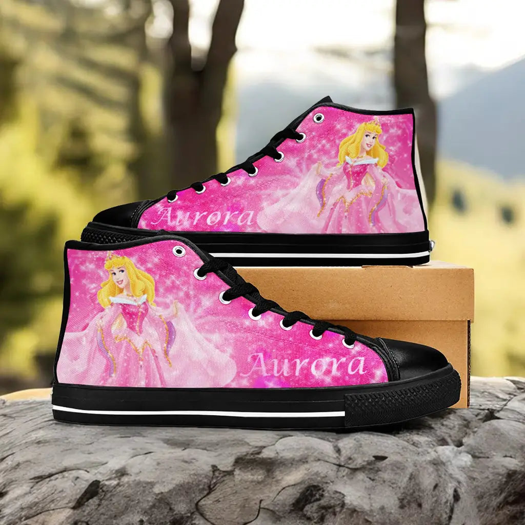 Sleeping Beauty Princess Aurora Custom High Top Sneakers Shoes