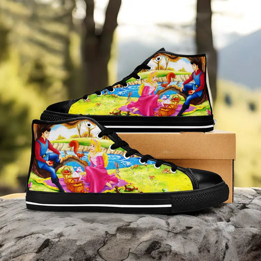 Sleeping Beauty Princess Aurora Custom High Top Sneakers Shoes