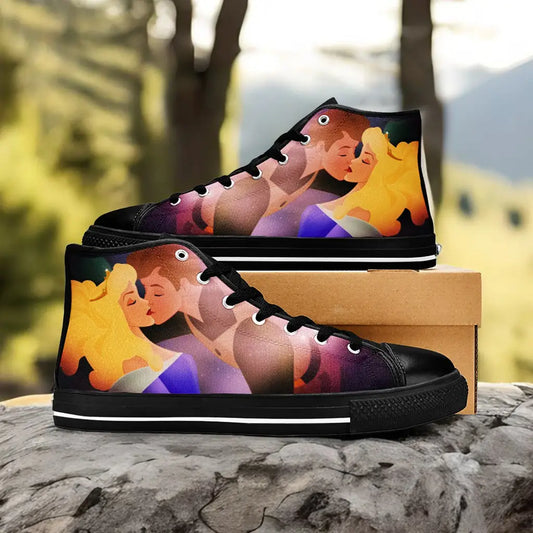 Sleeping Beauty Princess Aurora Custom High Top Sneakers Shoes