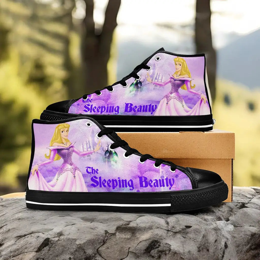 Sleeping Beauty Princess Aurora Custom High Top Sneakers Shoes