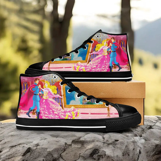 Sleeping Beauty Princess Aurora Custom High Top Sneakers Shoes