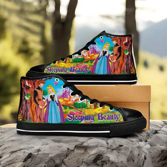 Sleeping Beauty Princess Aurora Custom High Top Sneakers Shoes