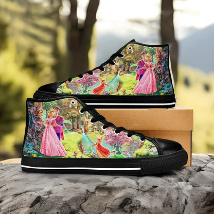 Sleeping Beauty Princess Aurora Custom High Top Sneakers Shoes