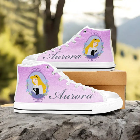 Sleeping Beauty Princess Aurora Custom High Top Sneakers Shoes