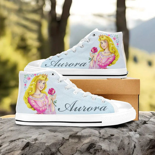 Sleeping Beauty Princess Aurora Custom High Top Sneakers Shoes