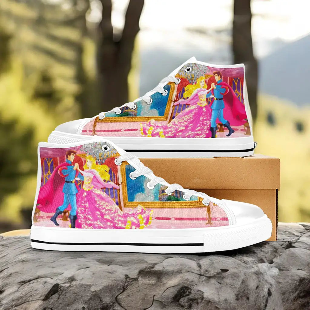 Sleeping Beauty Princess Aurora Custom High Top Sneakers Shoes